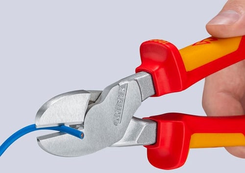 KNIPEX Kraftseitenschneider L.250mm VDE Form 0 Mehrkomp.-Hüllen KNIPEX