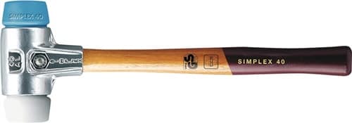 Schonhammer SIMPLEX Holz Superplastik weiß/TPE-soft blau HALDER