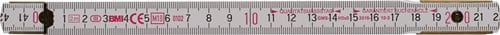 BMI Gliedermaßstab 9042 L.2m B.16mm mm/cm EG III Buche weiß BMI