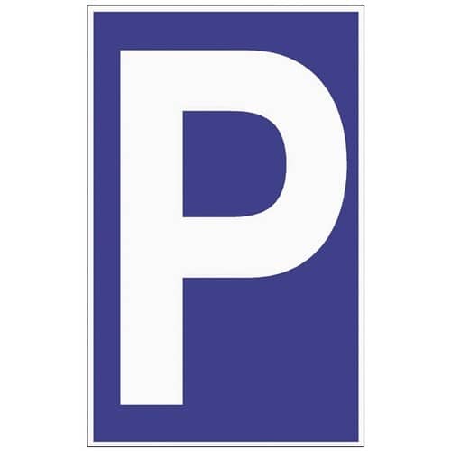 Parkplatzbeschilderung Parken L250xB400mm Ku.blau/weiß