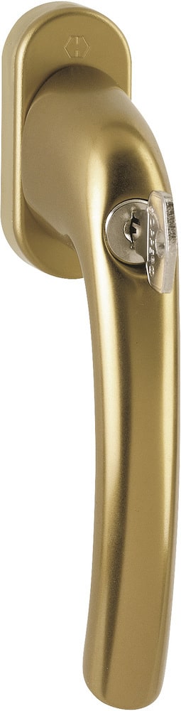 HOPPE® Fenstergriff absperrbar Tôkyô 0710S/U26, ohne Schrauben, N10, Aluminium, 1903009