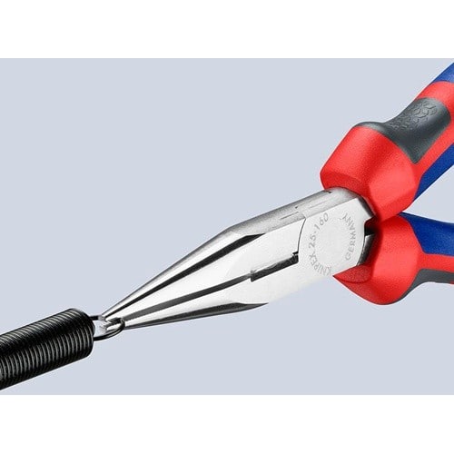 KNIPEX Flachrundzange L.160mm flach/rund ger.Mehrkomp.-Hüllen KNIPEX