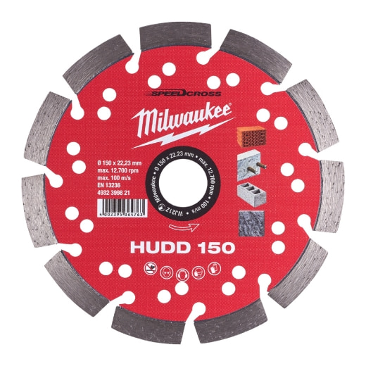 MILWAUKEE für harte Materialien Speedcross Diamanttrennscheibe HUDD 150 mm