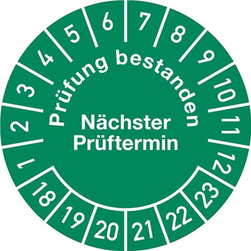 Mehrjahresprüfplakette Ø 30 mm