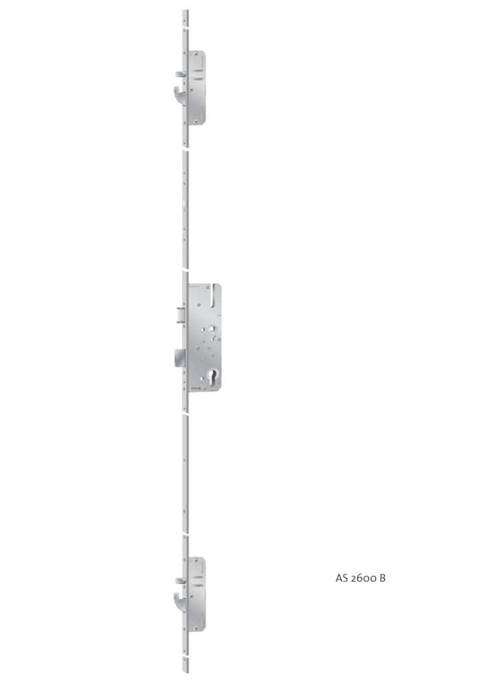 KFV Mehrfachverriegelung MFS AS2600SA-T0Q, 10/92 mm, kantig, Stahl