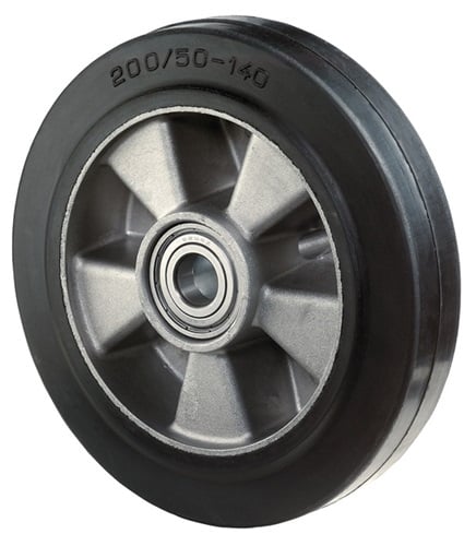 BS ROLLEN Ersatzrad D.160mm Trgf.350kg Gum.schwarz Achs-D.20mm Nabenl.60mm BS ROLLEN