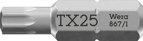 WERA Bit 867/1 1/4 Zoll T 25 L.25mm WERA