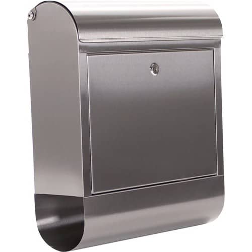 ROTTNER Briefkasten Rondello H.435mm B.385mm T.140mm grau VA DIN C4 ROTTNER