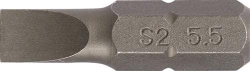 TECWERK Bit f.Schlitzschrauben 4,5mm L.25mm 1/4 Zoll C6,3 Schneidenstärke 0,6mm TECWERK
