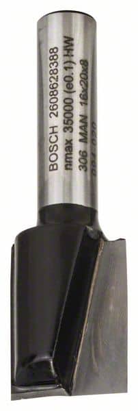 BOSCH Nutfräser Standard for Wood, 8 mm, D1 16 mm, L 20 mm, G 51 mm