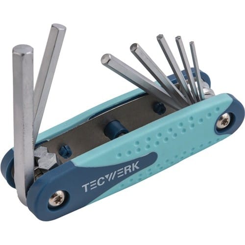 TECWERK Schraubendrehersatz 7-tlg.Handklapphalter SW 2-8mm S2-Stahl TECWERK