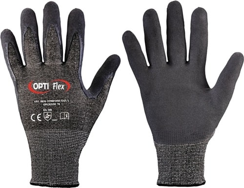 OPTIFLEX Schnitthandschuh Comfort Cut Gr.11 schwarz meliert/schwarz EN 388 PSA II 12 PA