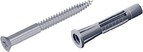 ALFER ELEMENT SYSTEM Schrauben-Set 11602 4,5x60mm STA verz.m.Dübeln u.Schrauben ALFER ALUMINIUM