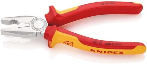 KNIPEX Kombizange L.200mm Mehrkomp.-Hüllen verchr.VDE KNIPEX