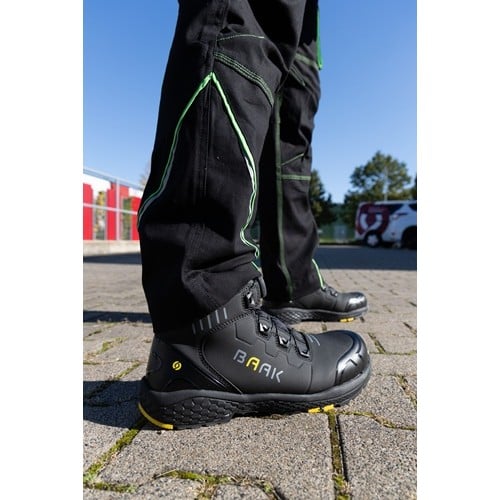 BAAK Sicherheitsstiefel Alexander Gr.47 W.11 schwarz/gelb S3S FO HRO LG SC SR ESD