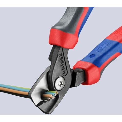 KNIPEX Kabelschere L.160mm Mehrkomp.-Hüllen KNIPEX