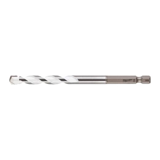 MILWAUKEE 8 x 120 mm SHOCKWAVE Multimaterial Bohrer 1/4" Hex