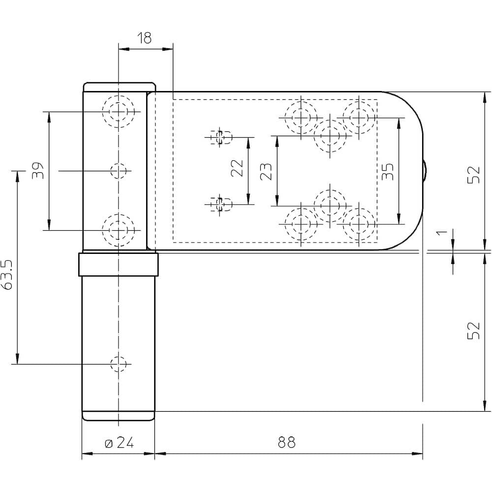 SIMONSWERK Aufschraubband SIKU® 3D K 3135,