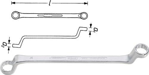 HAZET Doppelringschlüssel 630 14x15mm 240mm HAZET