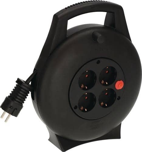 BRENNENSTUHL Kabelbox Vario Line VL2-X 4fach Kabel-L.10m schwarz Ku. IP20 BRENNENSTUHL