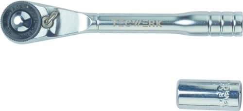 TECWERK Bit-/Hebelumschaltknarre 1/4 Zoll 72 Z.Umschalth.TECWERK