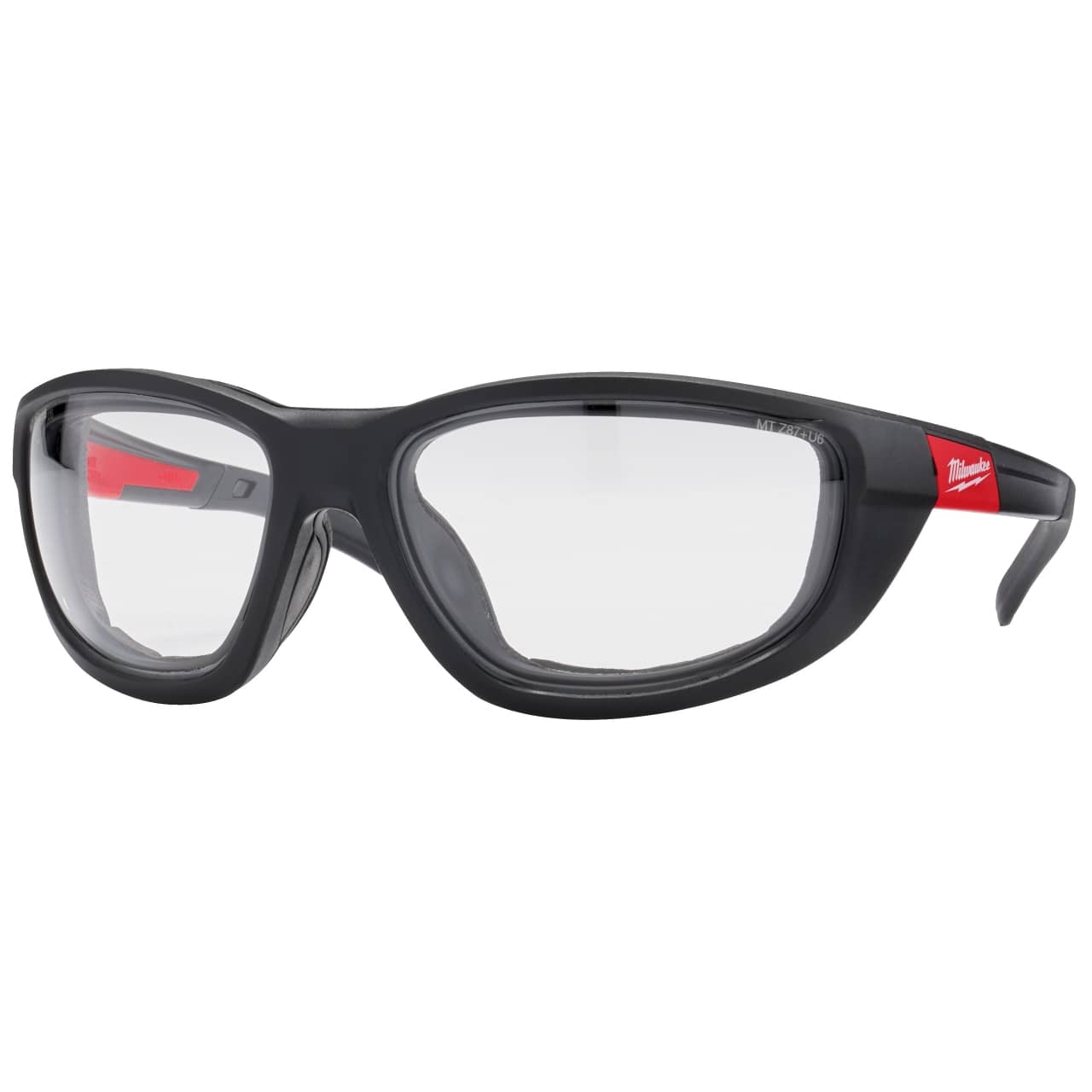 MILWAUKEE klar, mit abnehmbarer Schaumstoffauflage Premium Schutzbrille