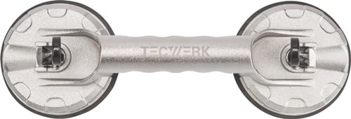 TECWERK Saugheber Trgf.80kg Kopf-D.118mm 2 Köpfe Alu TECWERK