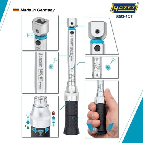 HAZET Drehmomentschlüssel 6282-1CT 4-40 Nm 9x12mm HAZET