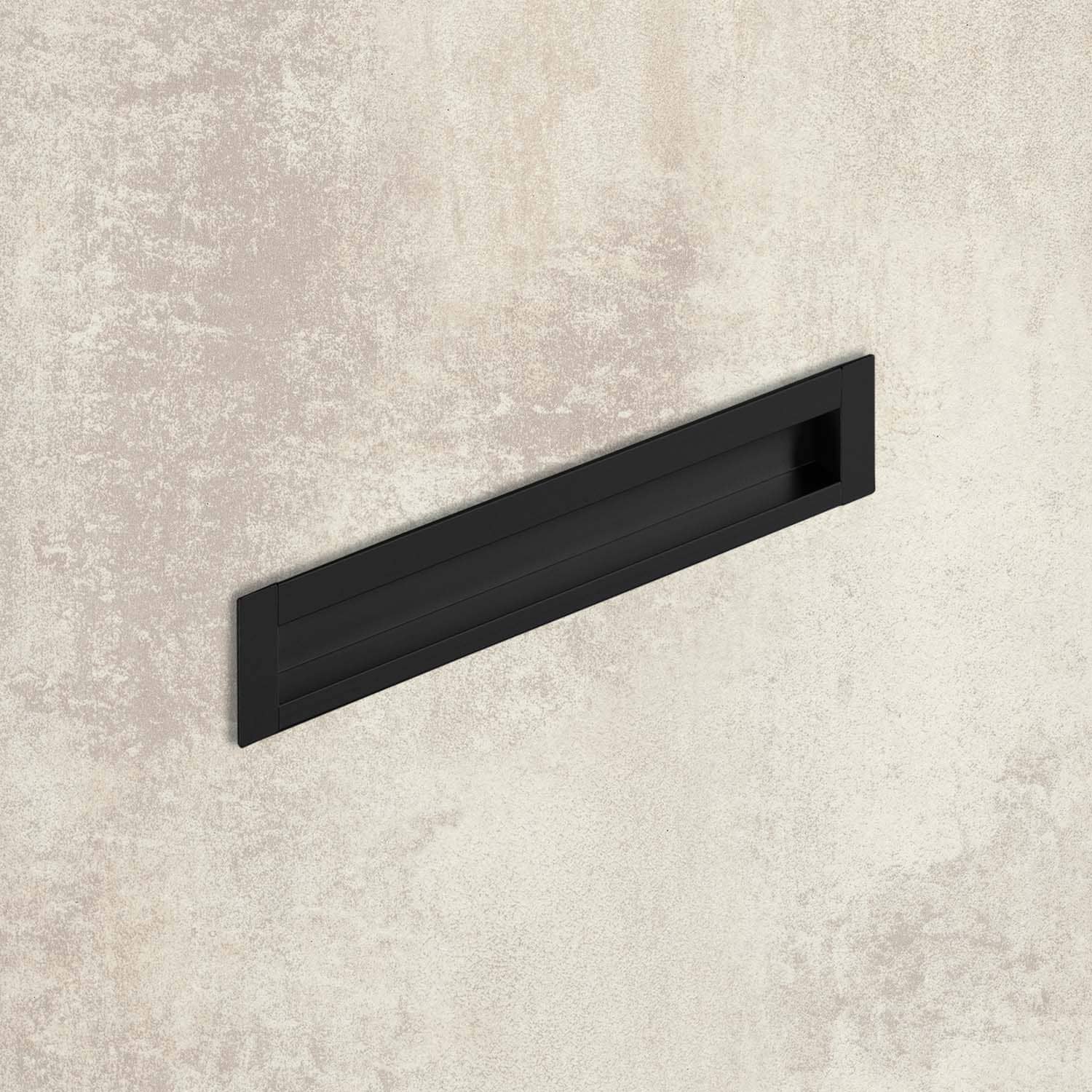 HETTICH Einsetzgriff Nidum, Bohrabstand 192 mm, L 207 mm, B 35 mm, Schwarz matt, 9345418