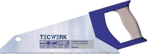TECWERK Handsäge Blatt-L.350mm 12 feine Spezialzahnung TECWERK