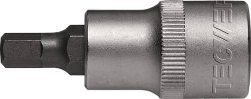 TECWERK Steckschlüsseleinsatz 1/2 Zoll Innen-6-kant SW 7mm L.55mm TECWERK