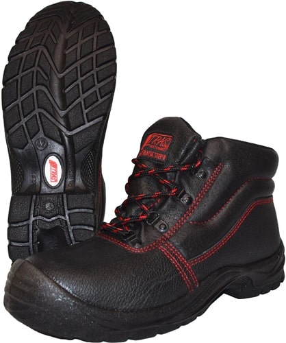 NITRAS Sicherheitsstiefel BASIC STEP MID Gr.44 schwarz S3 SRC EN20345 Volleder NITRAS