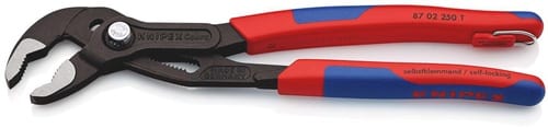 KNIPEX Wasserpumpenzange Cobra® L.250mm Spann-W.46mm pol.Mehrkomp.-Hülle m.Öse KNIPEX