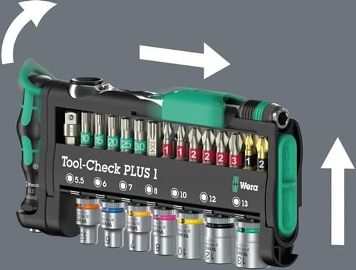 WERA Bit-/Steckschlüsselset Tool-Check PLUS 1 39-tlg.WERA