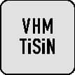 TECWERK Schaftfräser TypN D.4mm VHM TiSiN 45Grad HA
