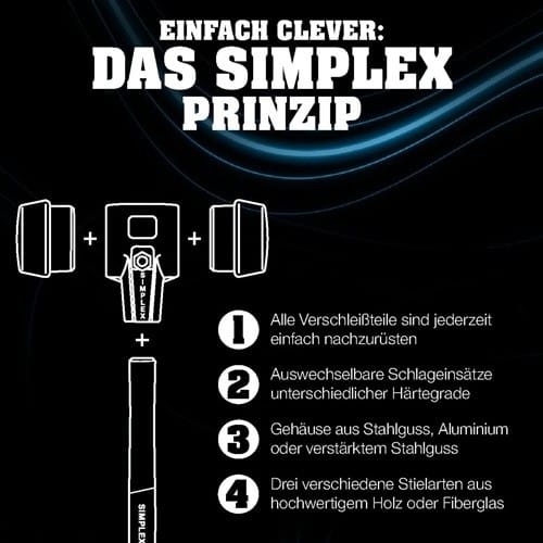 HALDER Schonhammerkopf SIMPLEX Kopf-Ø 30mm TPE-soft blau weich HALDER