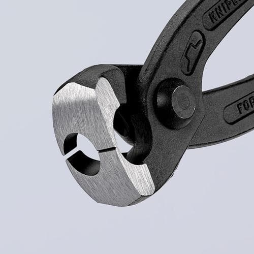 KNIPEX Ohrklemmenzange L.220mm Kopf schwarz atram.Ku.-Überzug seitl.Pressnase KNIPEX