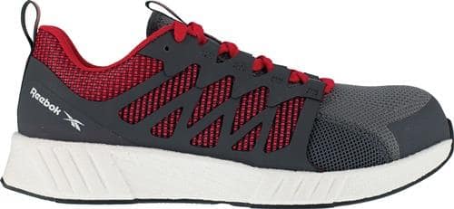REEBOK Sicherheitsschuh Fusion Flexweave™ Work Gr.44 W.11 grau/rot S1P SRC ESD EN20345