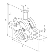 FISCHER Massivrohrschelle FRSM 454-462 M16 fvz