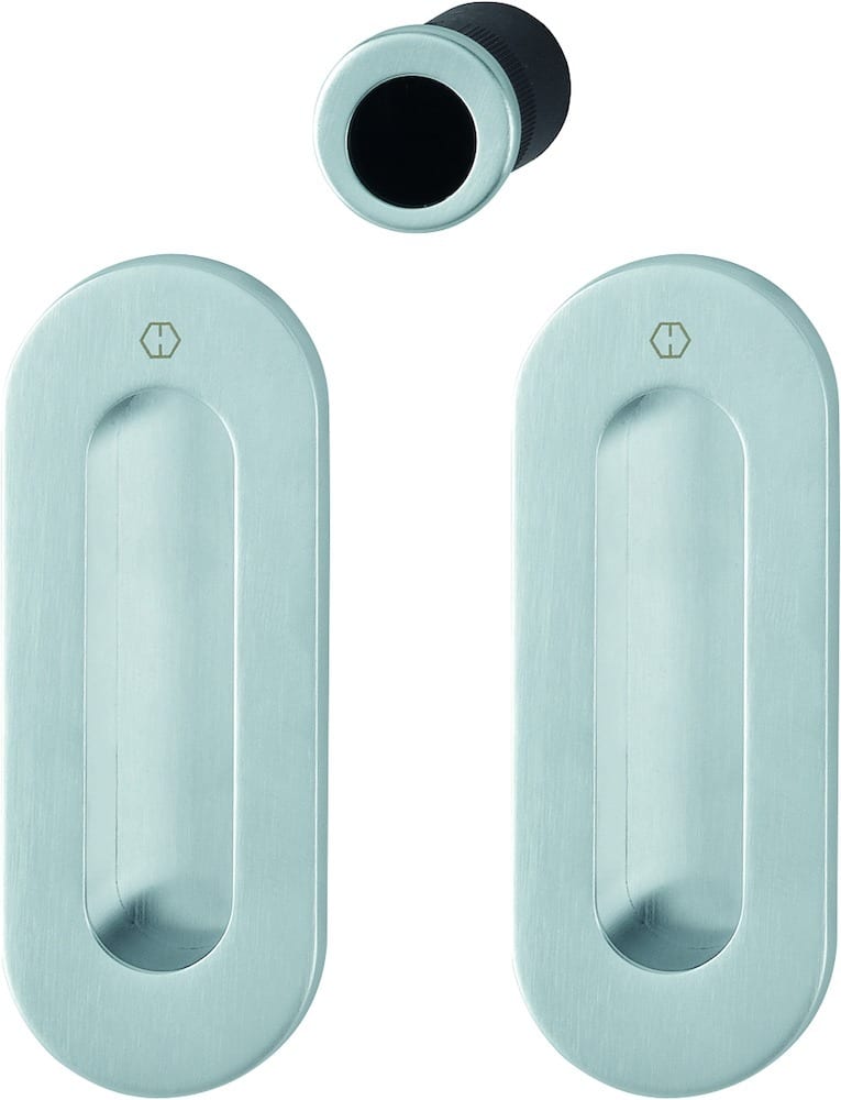 HOPPE® Schiebetürmuschel M472 Set 5, Messing, 3207429