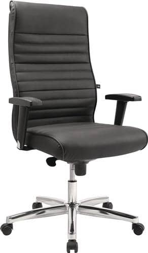 TOPSTAR Chefsessel Leder schwarz schwarz m.Armlehne 440-550mm TOPSTAR