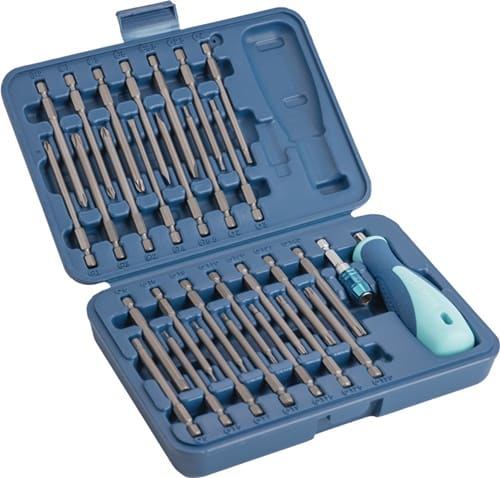 TECWERK Bitsortiment 30-tlg.Schlitz/PH/PZD/TX-BO/6Kt.TECWERK