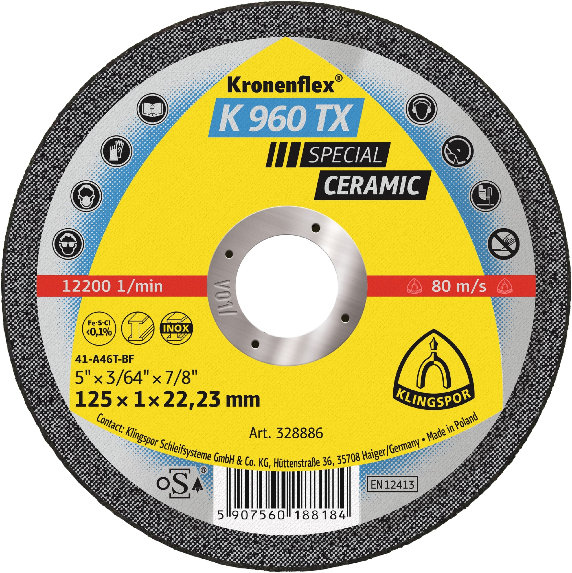 K 960 TX Special Keramik Trennscheibe