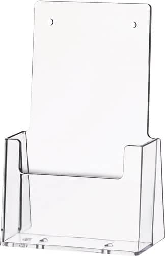 HELIT Tischprospekthalter 1/3 DIN A4/C6 lang Ku.transp.freistehend HELIT