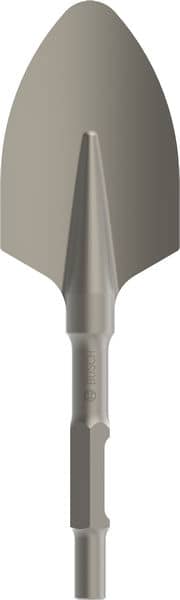 BOSCH Spatmeißel mit 30-mm-Sechskantaufnahme, abgerundet, 400 x 135 mm
