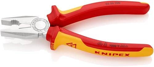 KNIPEX Kombizange L.200mm Mehrkomp.-Hüllen verchr.VDE KNIPEX