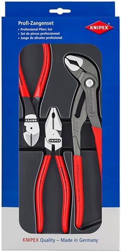 KNIPEX Zangensatz Kraft-Paket Inh.3tlg.pol.Kunststofftiefziehteil KNIPEX