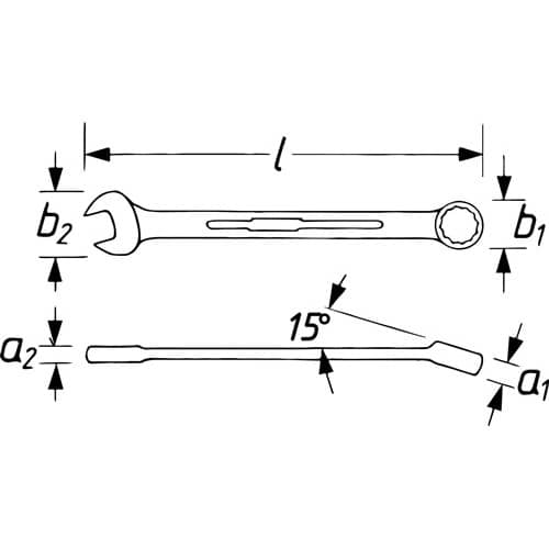 HAZET Ringmaulschlüssel 600 LG SW 10mm L.210mm ext.lang Spezialstahl HAZET