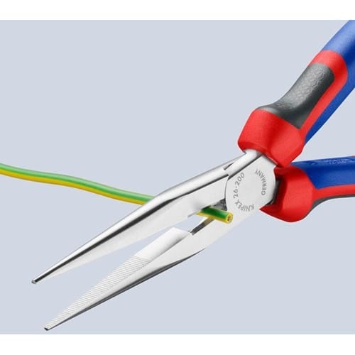 KNIPEX Flachrundzange L.200mm verchr.ger.Comfort-Griff KNIPEX