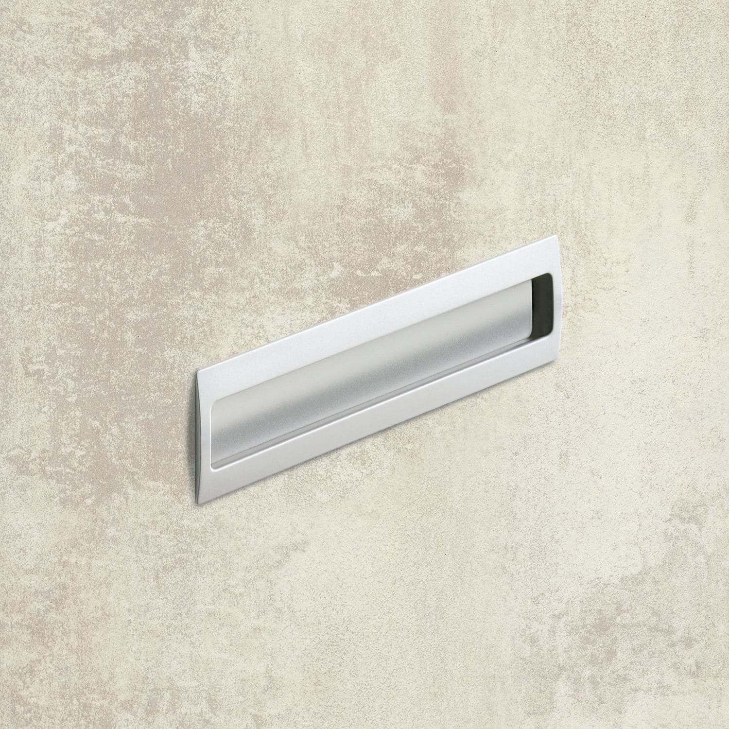 HETTICH Einsetzgriff Misnia, •–• 96, L 116 mm, B 54 mm, H 18.5 mm, Aluminium Optik, 115181